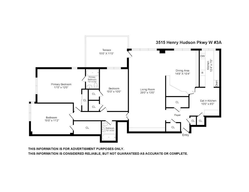 Unit for sale at 3515 HENRY HUDSON Parkway, Bronx, NY 10463