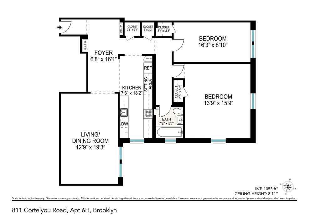 Unit for sale at 811 Cortelyou Road, Brooklyn, NY 11218
