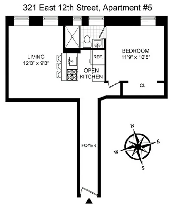 Unit for sale at 321 E 12TH Street, Manhattan, NY 10003