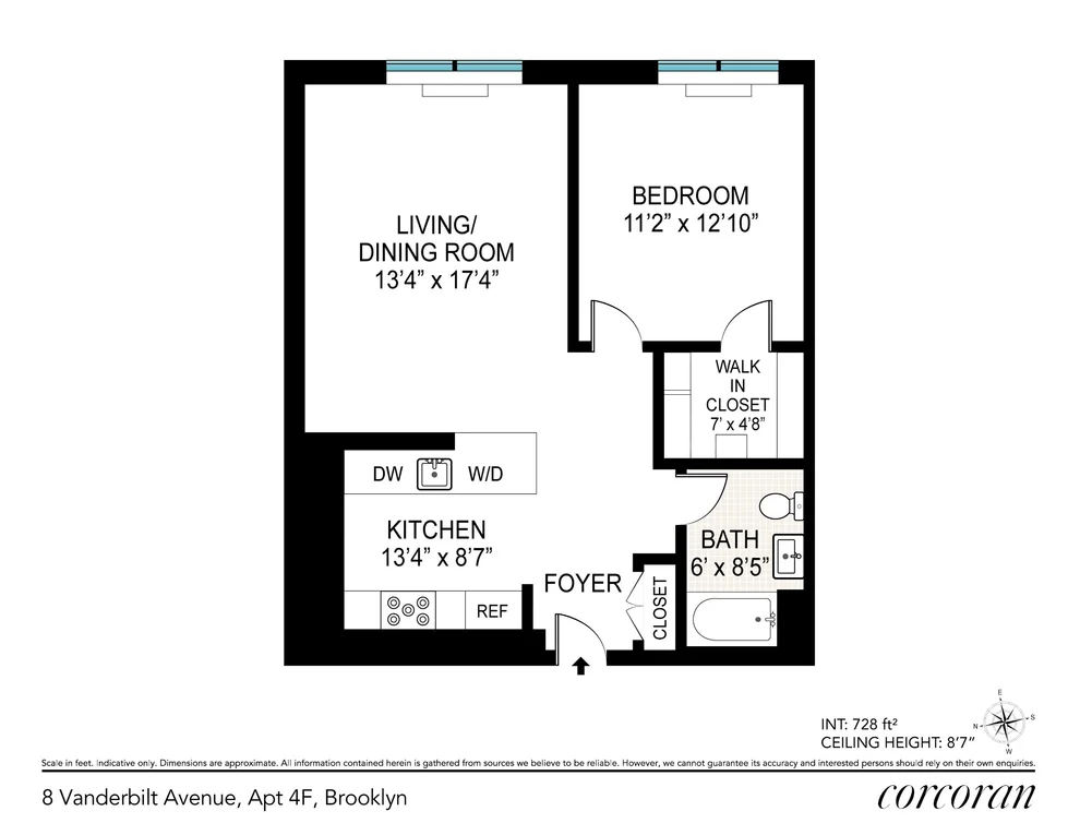 Unit for sale at 8 VANDERBILT Avenue, Brooklyn, NY 11205