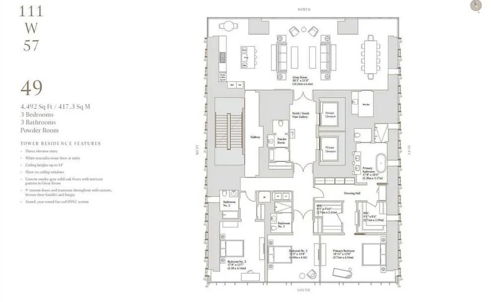 Unit for sale at 111 W 57TH Street, Manhattan, NY 10019