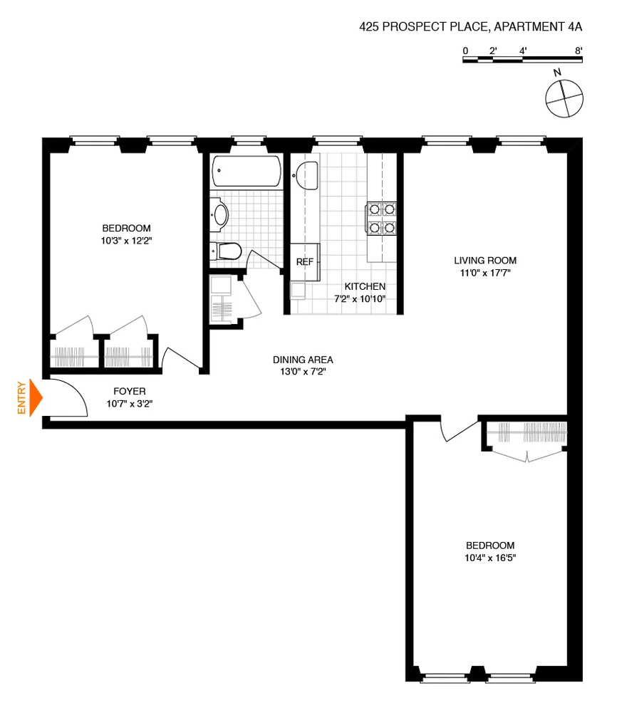 Unit for sale at 425 PROSPECT Place, Brooklyn, NY 11238
