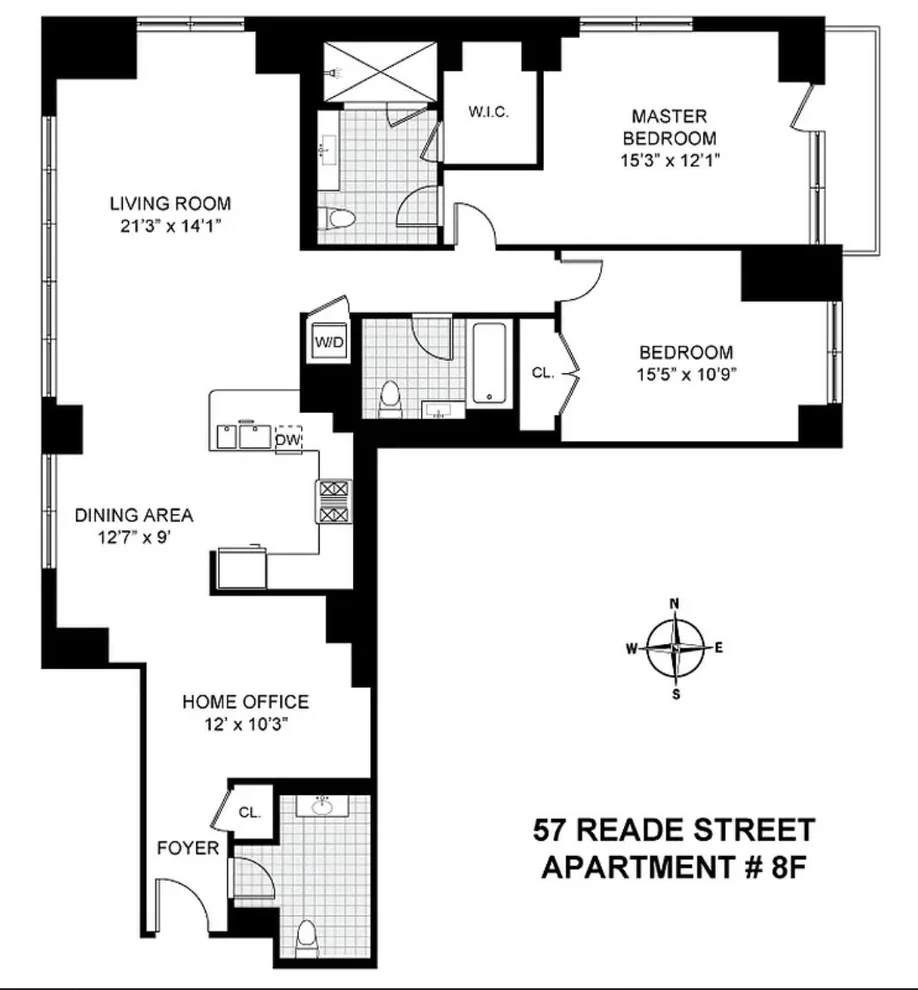 Unit for sale at 57 Reade Street, Manhattan, NY 10007