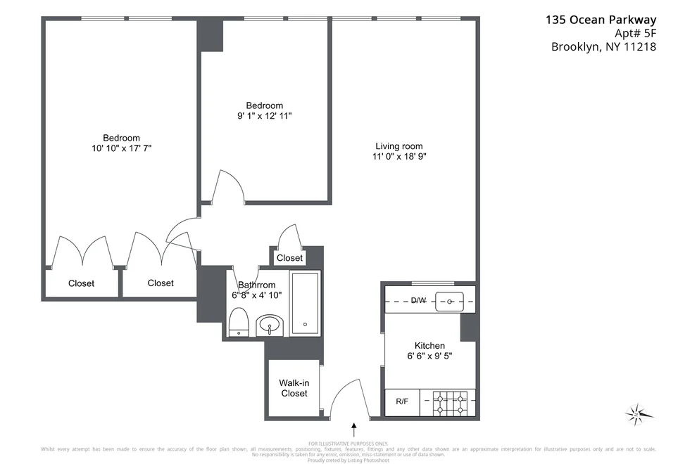 Unit for sale at 135 OCEAN Parkway, Brooklyn, NY 11218