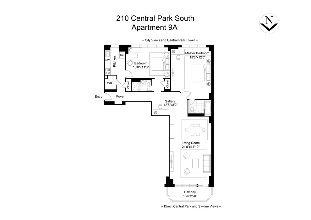 Unit for sale at 210 CENTRAL Park S, Manhattan, NY 10019