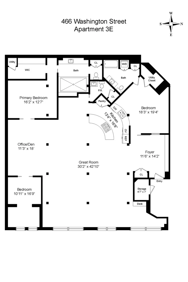 Unit for sale at 466 WASHINGTON Street, Manhattan, NY 10013