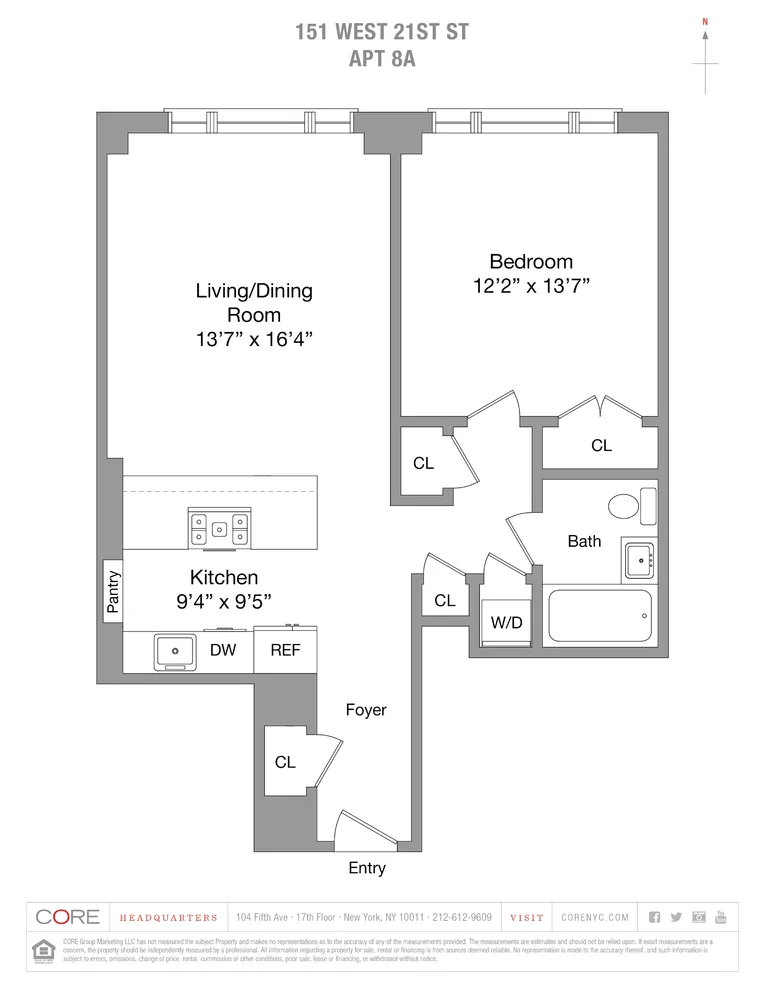 Unit for sale at 151 W 21ST Street, Manhattan, NY 10011