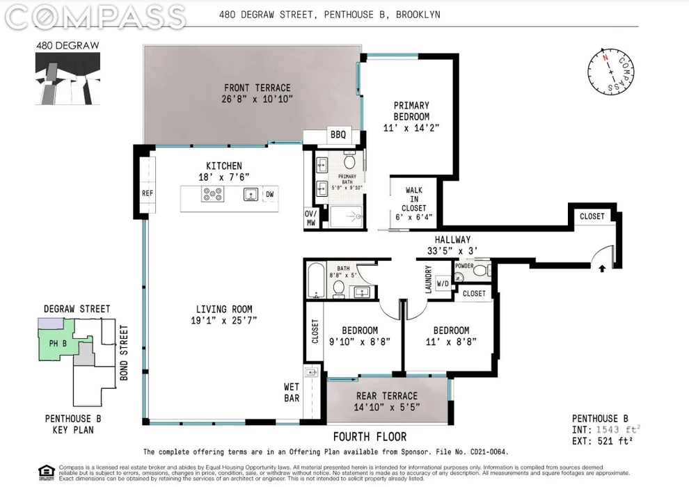 Unit for sale at 480 Degraw Street, Brooklyn, NY 11217
