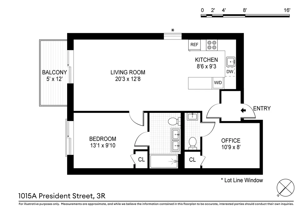 Unit for sale at 1015 PRESIDENT Street, Brooklyn, NY 11225