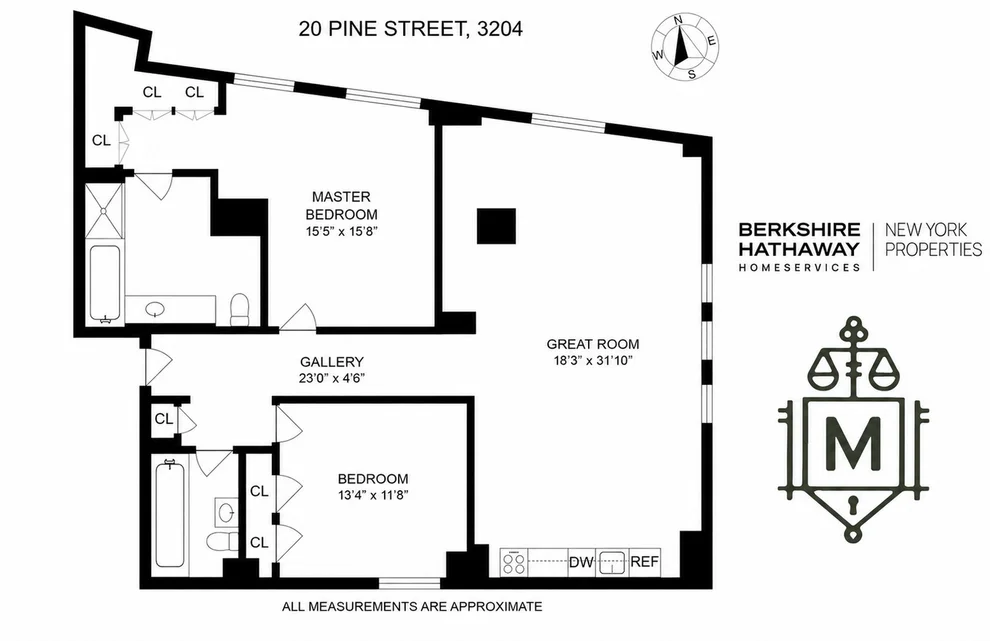 Unit for sale at 20 PINE Street, Manhattan, NY 10005