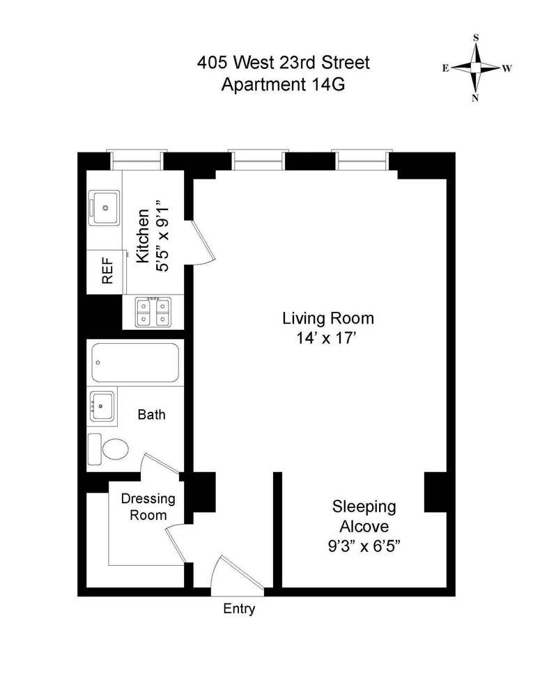 Unit for sale at 405 W 23rd Street, Manhattan, NY 10011