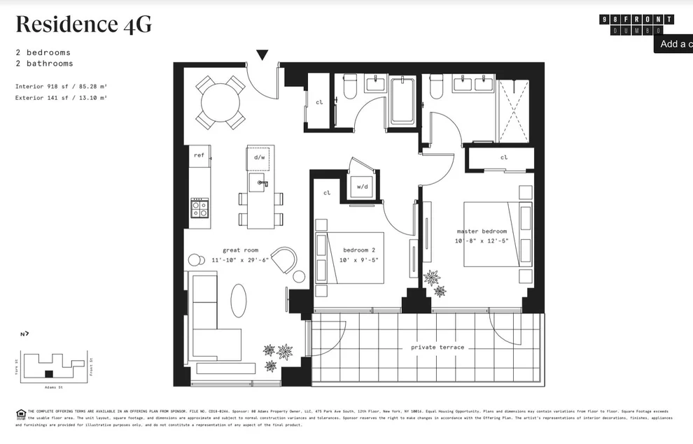 Unit for sale at 98 Front Street, Brooklyn, NY 11201