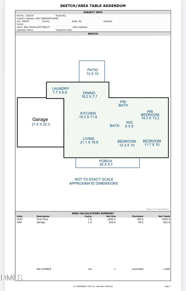 Unit for sale at 4067 Needham Road, Bailey, NC 27807