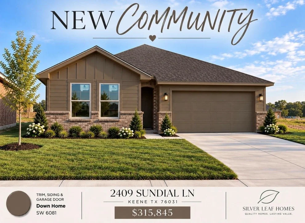 Unit for sale at 2409 Sundial Lane, Keene, TX 76031