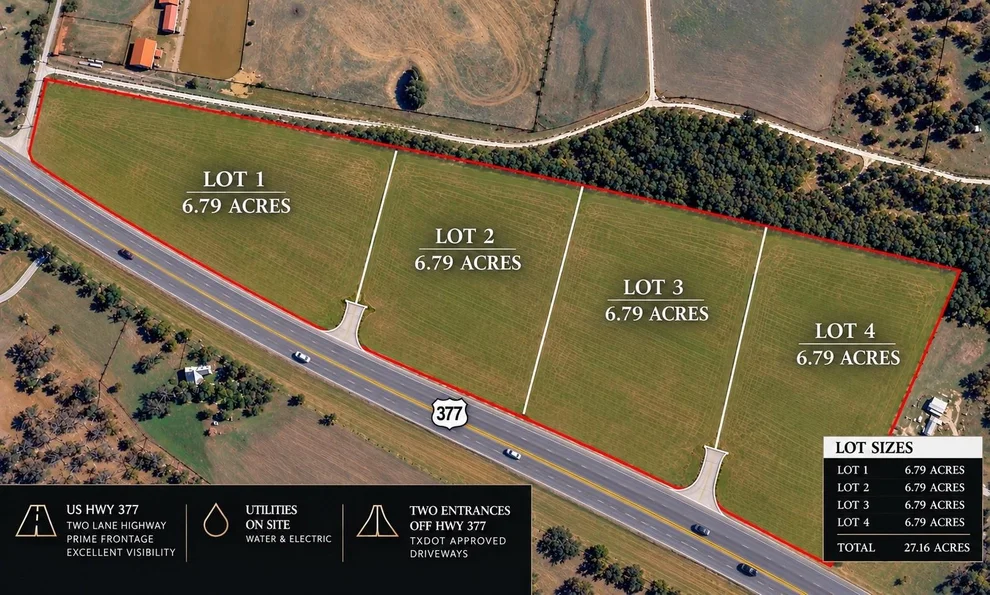 Unit for sale at LOT 1 TBA US HWY 377 Highway, Gordonville, TX 76264