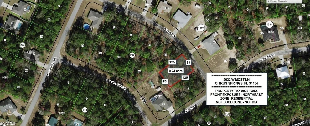 Unit for sale at 2032 W Most Lane, Citrus Springs, FL 34434