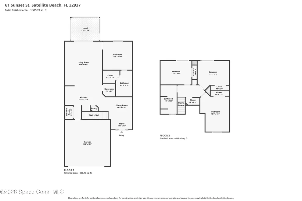 Unit for sale at 61 Sunset Street, Satellite Beach, FL 32937