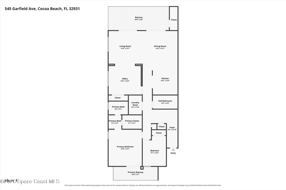 Unit for sale at 545 Garfield Avenue, Cocoa Beach, FL 32931