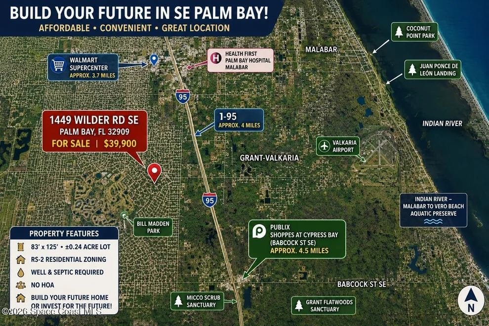 Unit for sale at 1449 Wilder Road SE, Palm Bay, FL 32909