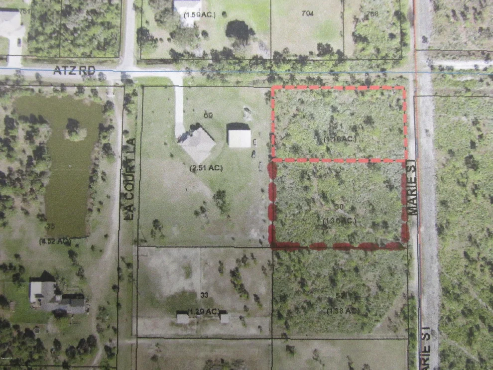 Unit for sale at 000 Marie Street And Atz Road, Malabar, FL 32950