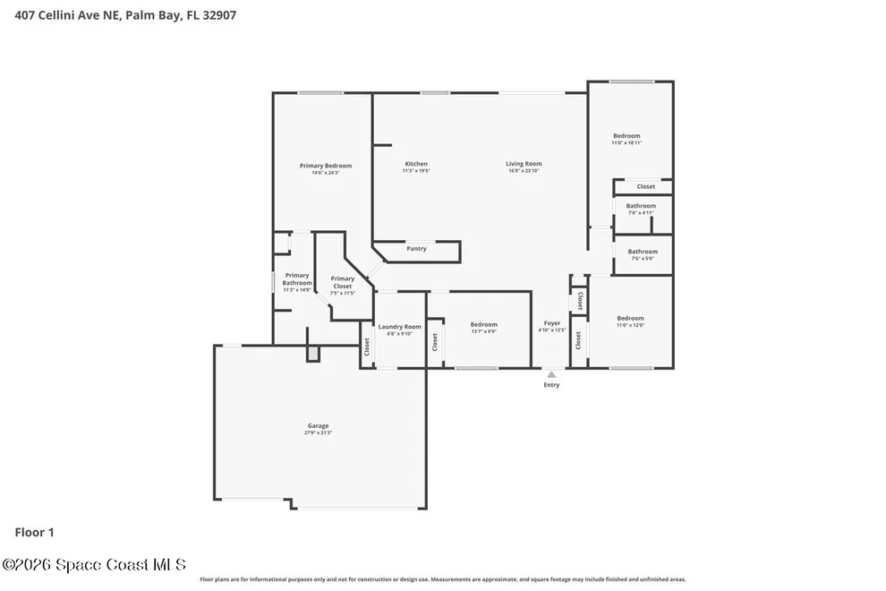 Unit for sale at 824 Taluga Avenue SE, Palm Bay, FL 32909