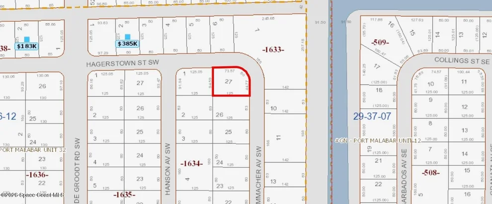 Unit for sale at 910 Hammacher Avenue SW, Palm Bay, FL 32908