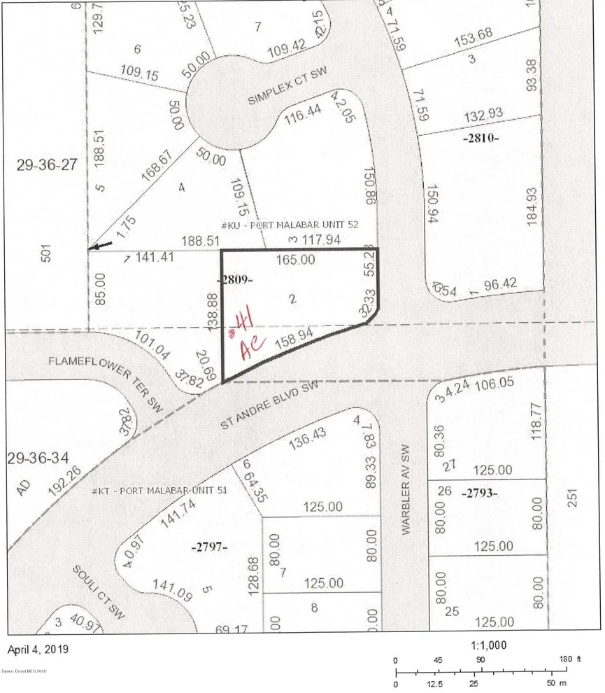 Unit for sale at 1433 SW St. Andre & Warbler Avenue SW, Palm Bay, FL 32908