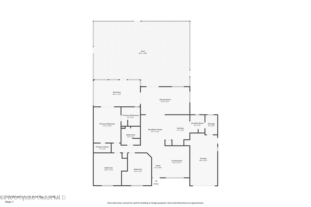 Unit for sale at 1340 Mariposa Drive NE, Palm Bay, FL 32905