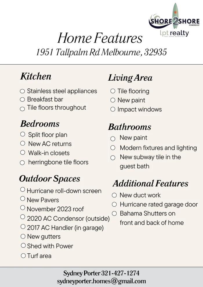 Unit for sale at 1951 Tallpalm Road, Melbourne, FL 32935