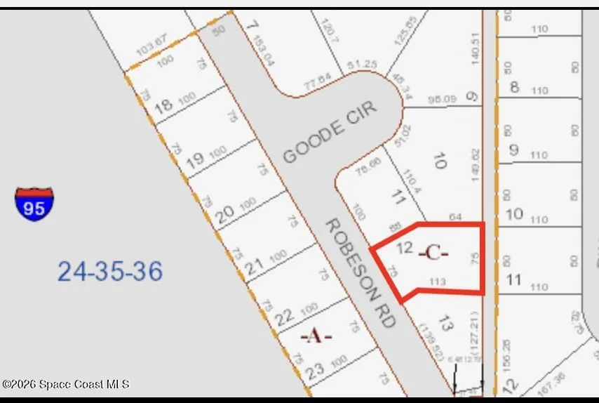 Unit for sale at 0 Robeson (Lot 12) Road, Cocoa, FL 32926