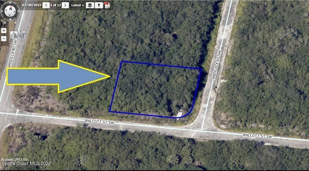 Unit for sale at 897 Corner Lot On Walcott Street SW, Palm Bay, FL 32905