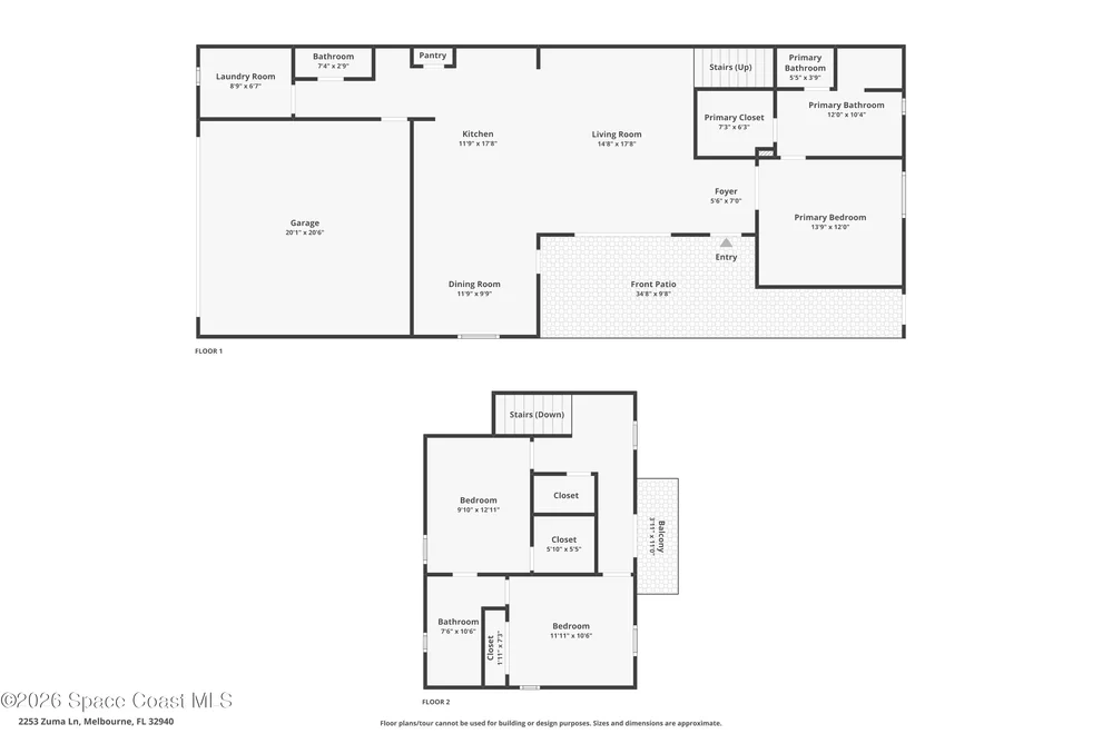 Unit for sale at 2253 Zuma Lane, Melbourne, FL 32940