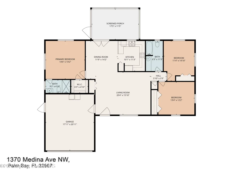 Unit for sale at 1370 Medina Avenue NW, Palm Bay, FL 32907
